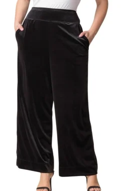 Velvet Luxe Wide Leg Pants - Plus