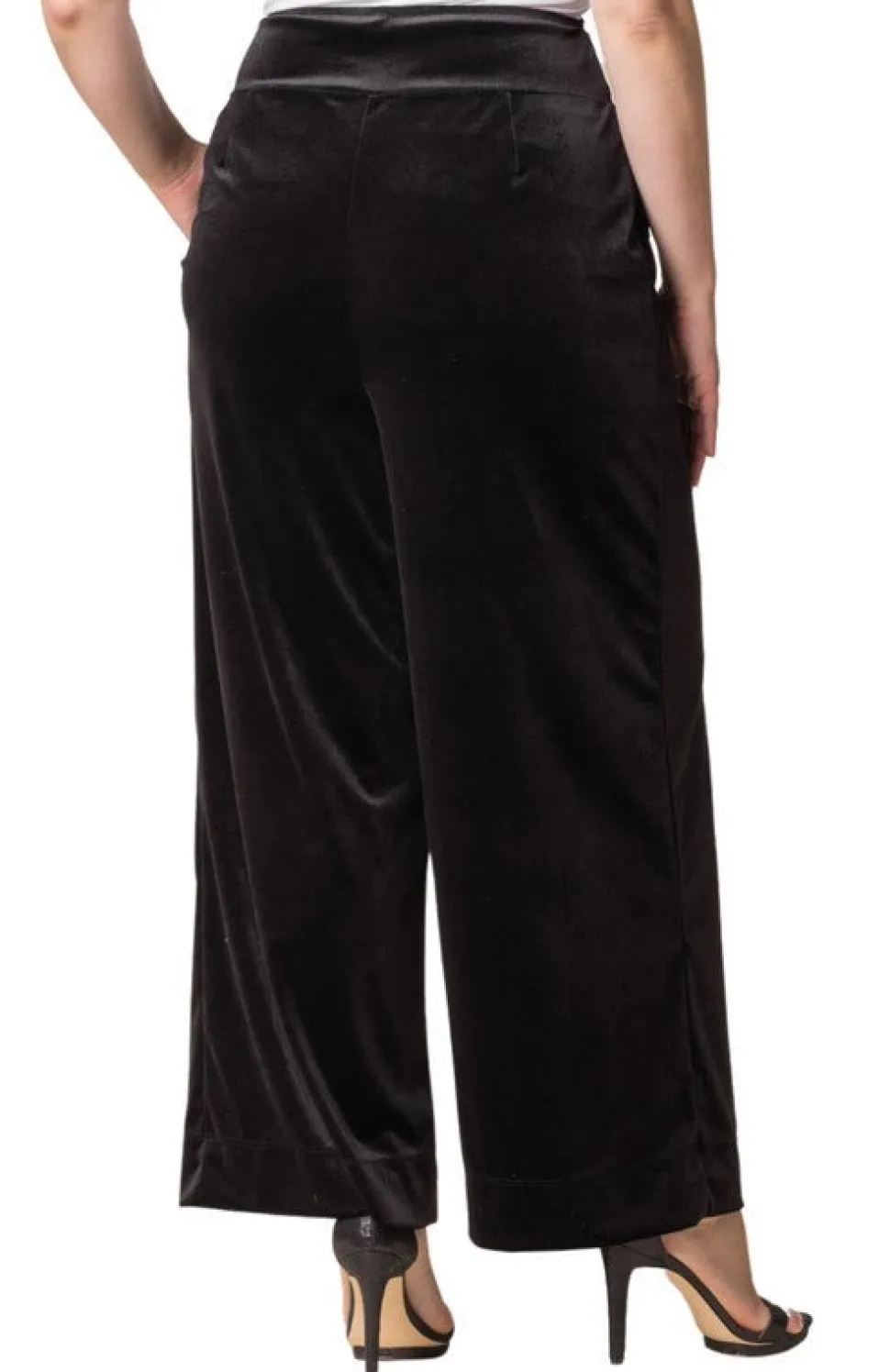 Velvet Luxe Wide Leg Pants - Plus