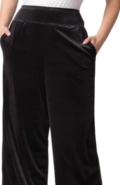 Velvet Luxe Wide Leg Pants - Plus