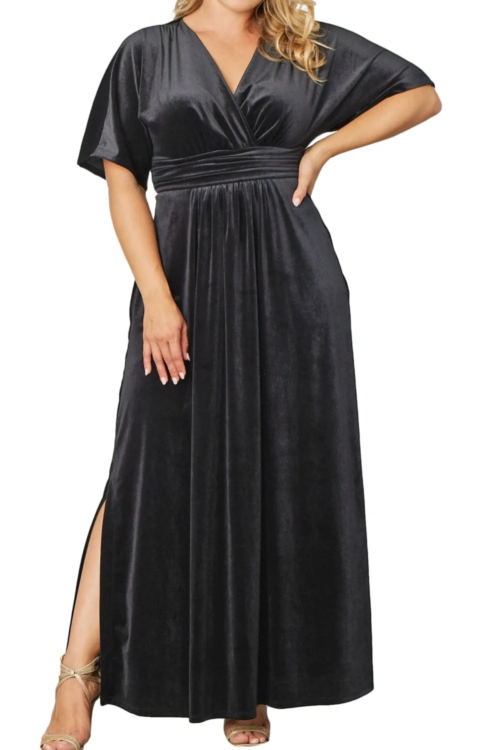 Verona Velvet Evening Gown - Plus