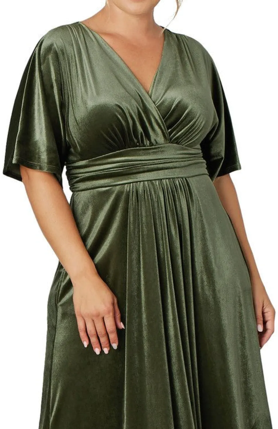 Verona Velvet Evening Gown - Plus