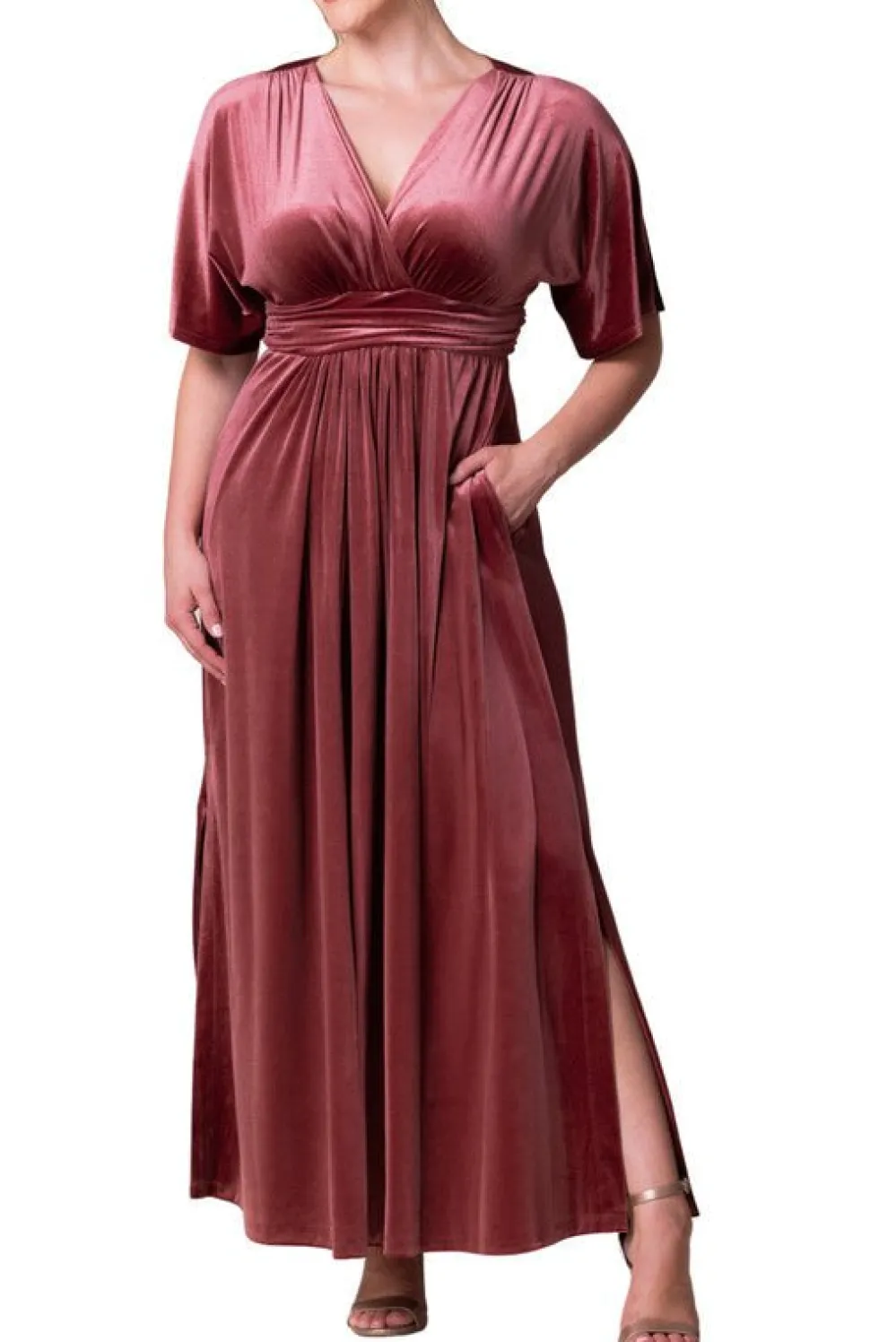 Verona Velvet Evening Gown - Plus