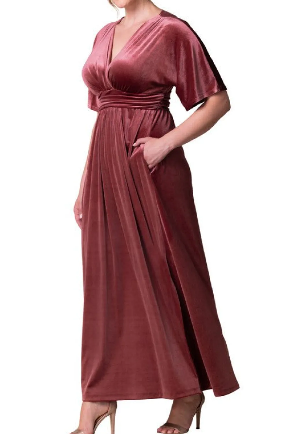 Verona Velvet Evening Gown - Plus