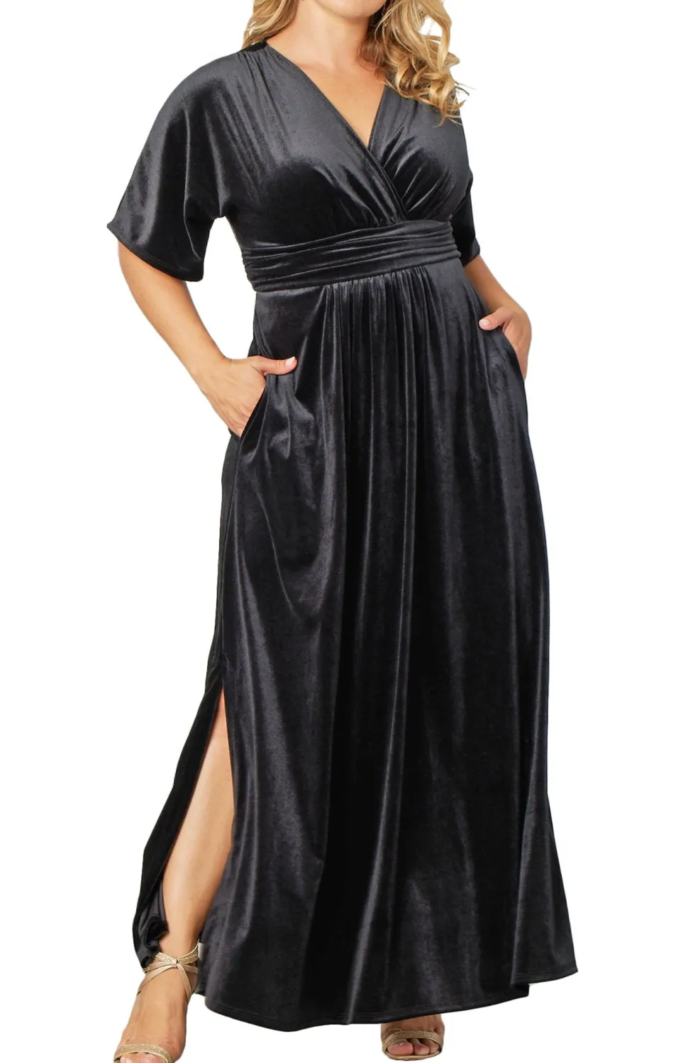 Verona Velvet Evening Gown - Plus