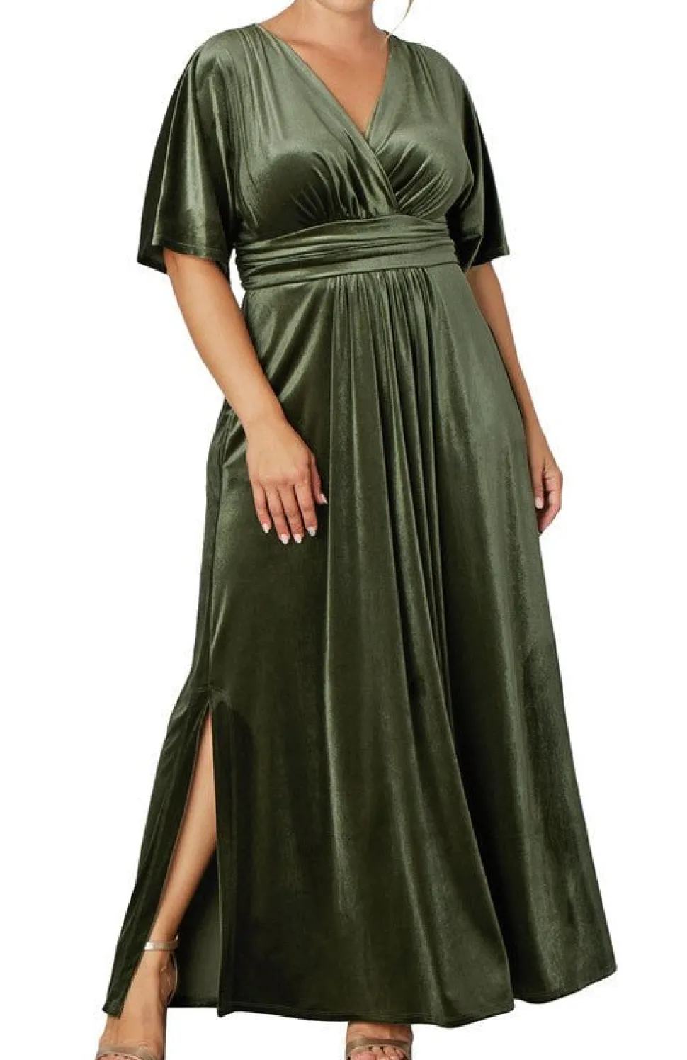 Verona Velvet Evening Gown - Plus