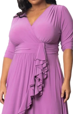 Veronica Ruffled Evening Gown - Plus