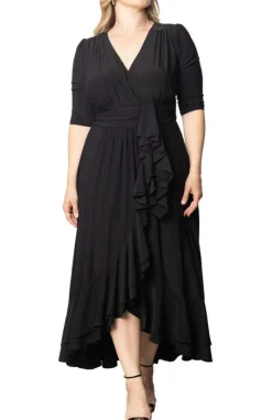 Veronica Ruffled Evening Gown - Plus