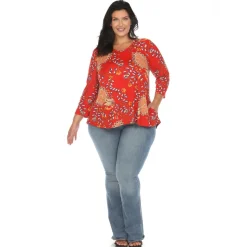Vibrant Boho Swing Top - Plus
