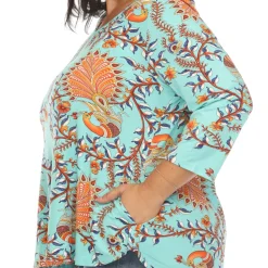 Vibrant Boho Swing Top - Plus