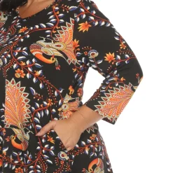 Vibrant Boho Swing Top - Plus