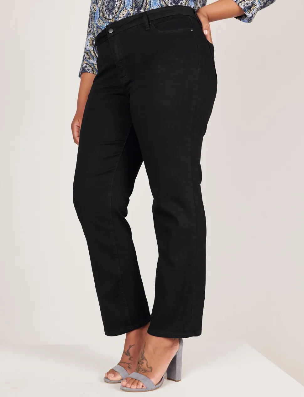 Westport Signature Black Straight Leg Jeans - Plus