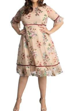 Wildflower Embroidered Dress - Plus