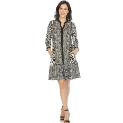 Women's Leopard Print Shift Dress