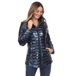 Women's Metallic Puffer Coat