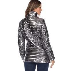 Women's Metallic Puffer Coat
