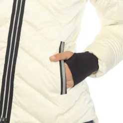 Women's Midweight Quilted Contrast With Thumbholes Hooded Jacket