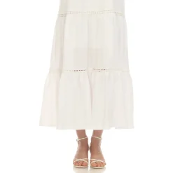 Women's Scoop Neck Tiered Maxi Dress
