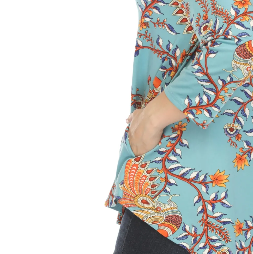 Women's Vibrant Boho Swing Top