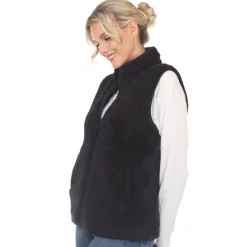 Women's Zip up sherpa vest