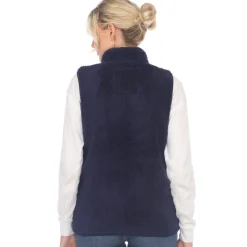 Women's Zip up sherpa vest