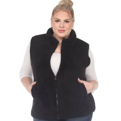 Zip up sherpa vest - Plus