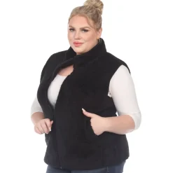 Zip up sherpa vest - Plus