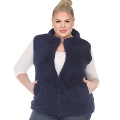 Zip up sherpa vest - Plus