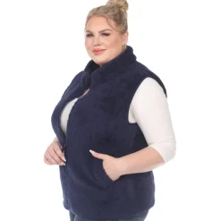 Zip up sherpa vest - Plus