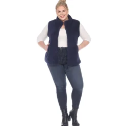 Zip up sherpa vest - Plus