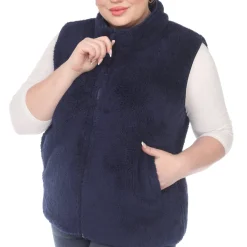 Zip up sherpa vest - Plus