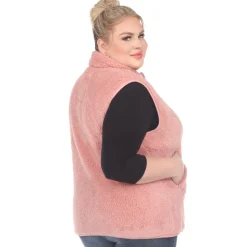Zip up sherpa vest - Plus