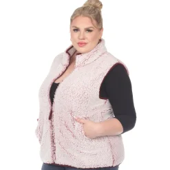 Zip up sherpa vest - Plus