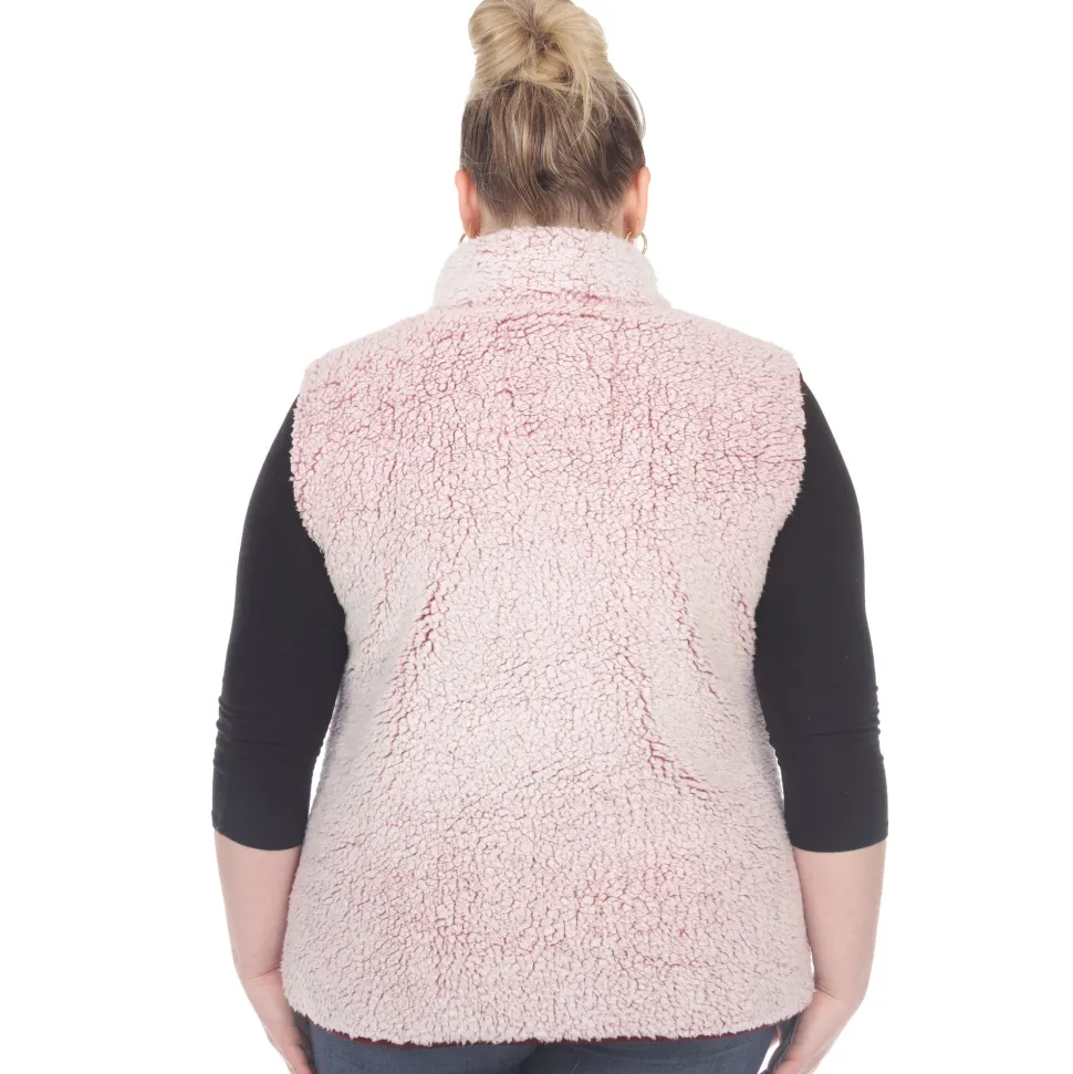 Zip up sherpa vest - Plus