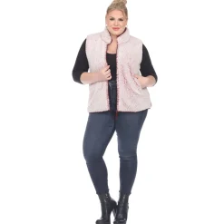 Zip up sherpa vest - Plus
