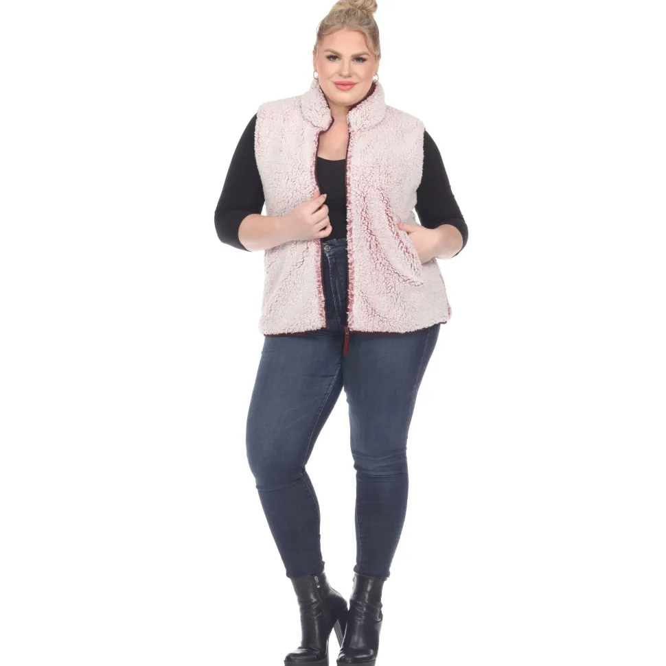 Zip up sherpa vest - Plus