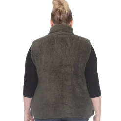 Zip up sherpa vest - Plus